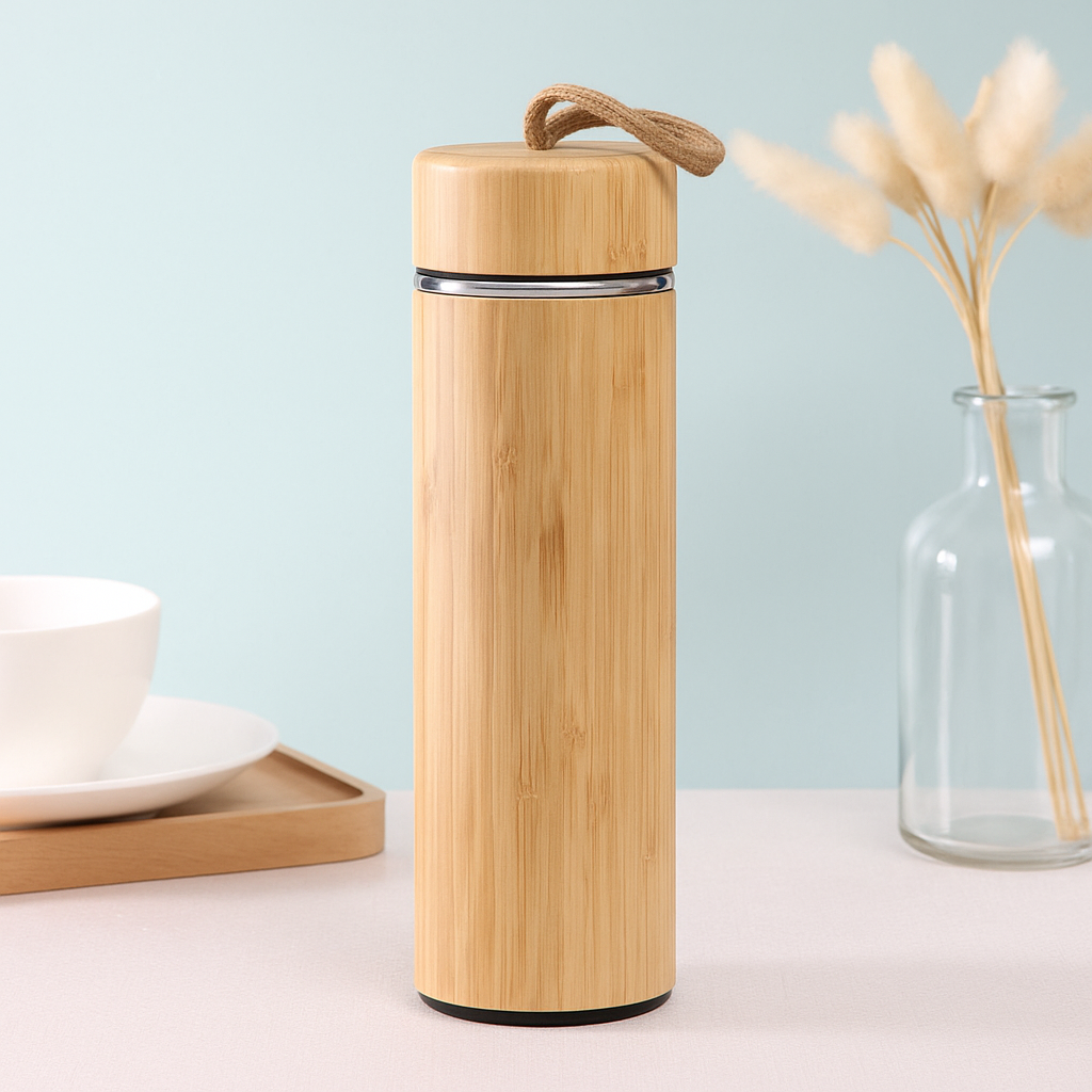 Bamboo Water bottle, Size:-9″