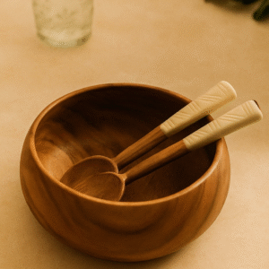 Bowl with Round Cutlery, size:-10"