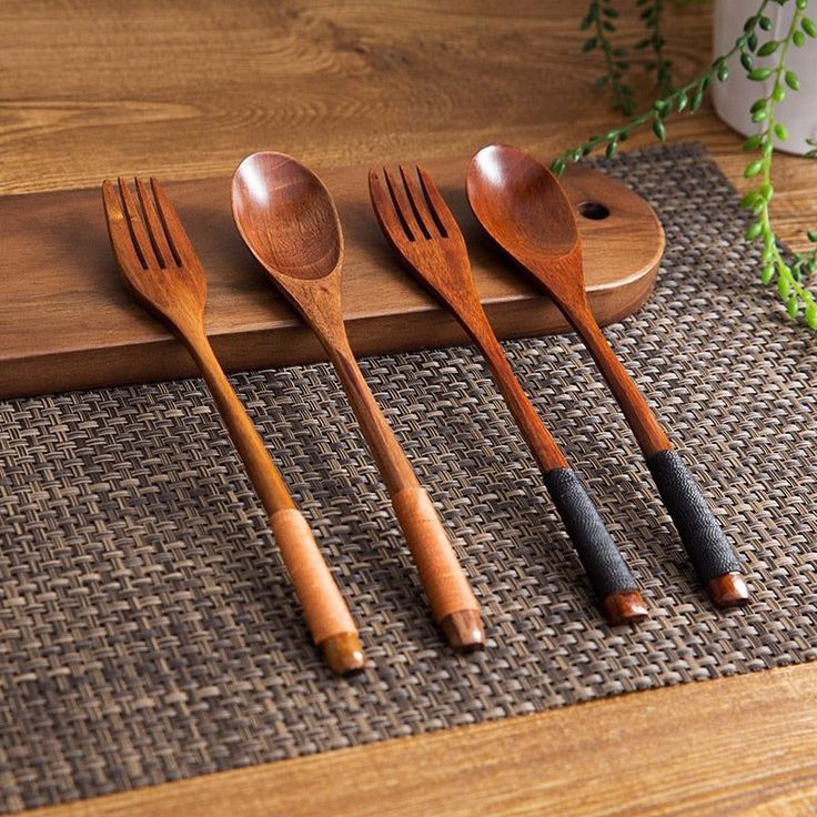 Full Wooden cutlery set, Size:-7″